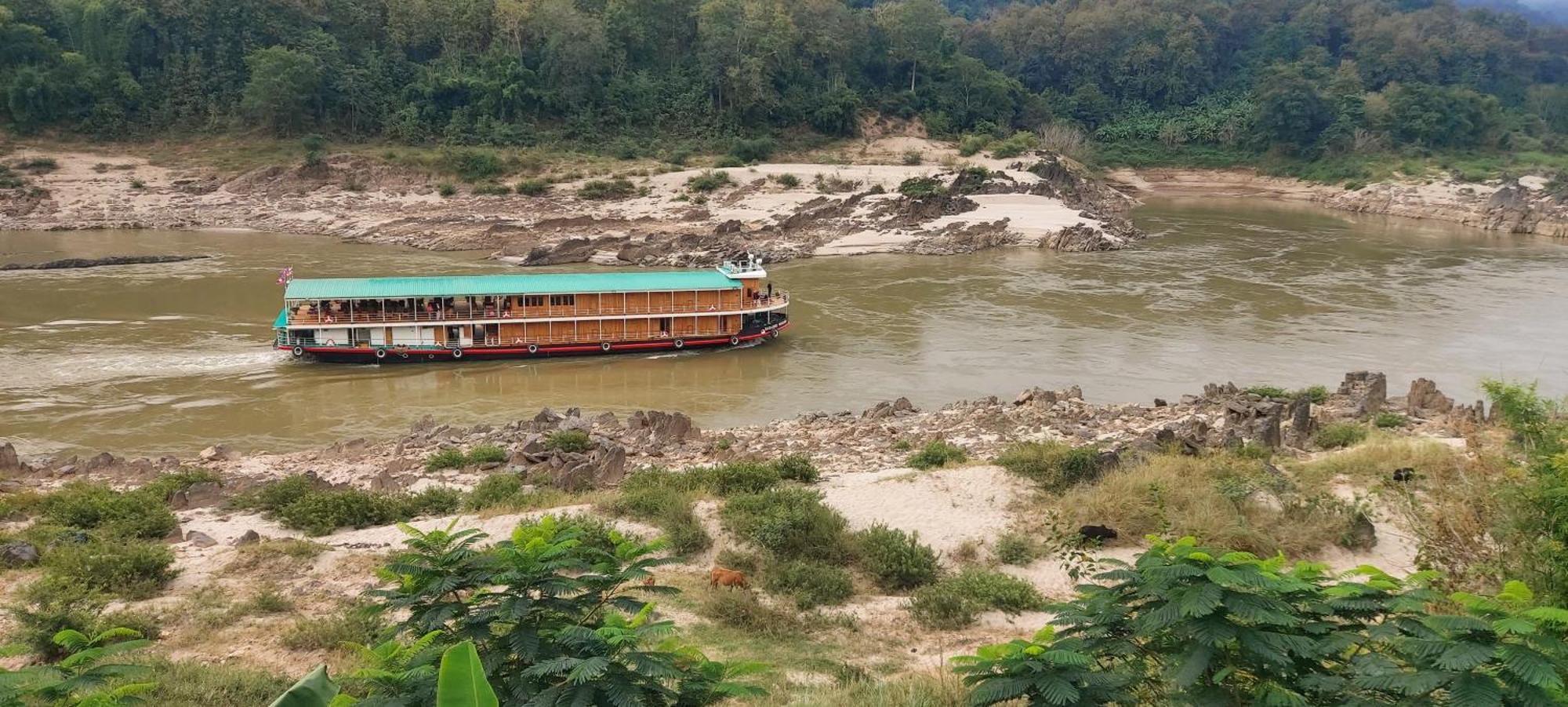 Apartmán Mekong Backpackers Muang Pakbèng Exteriér fotografie