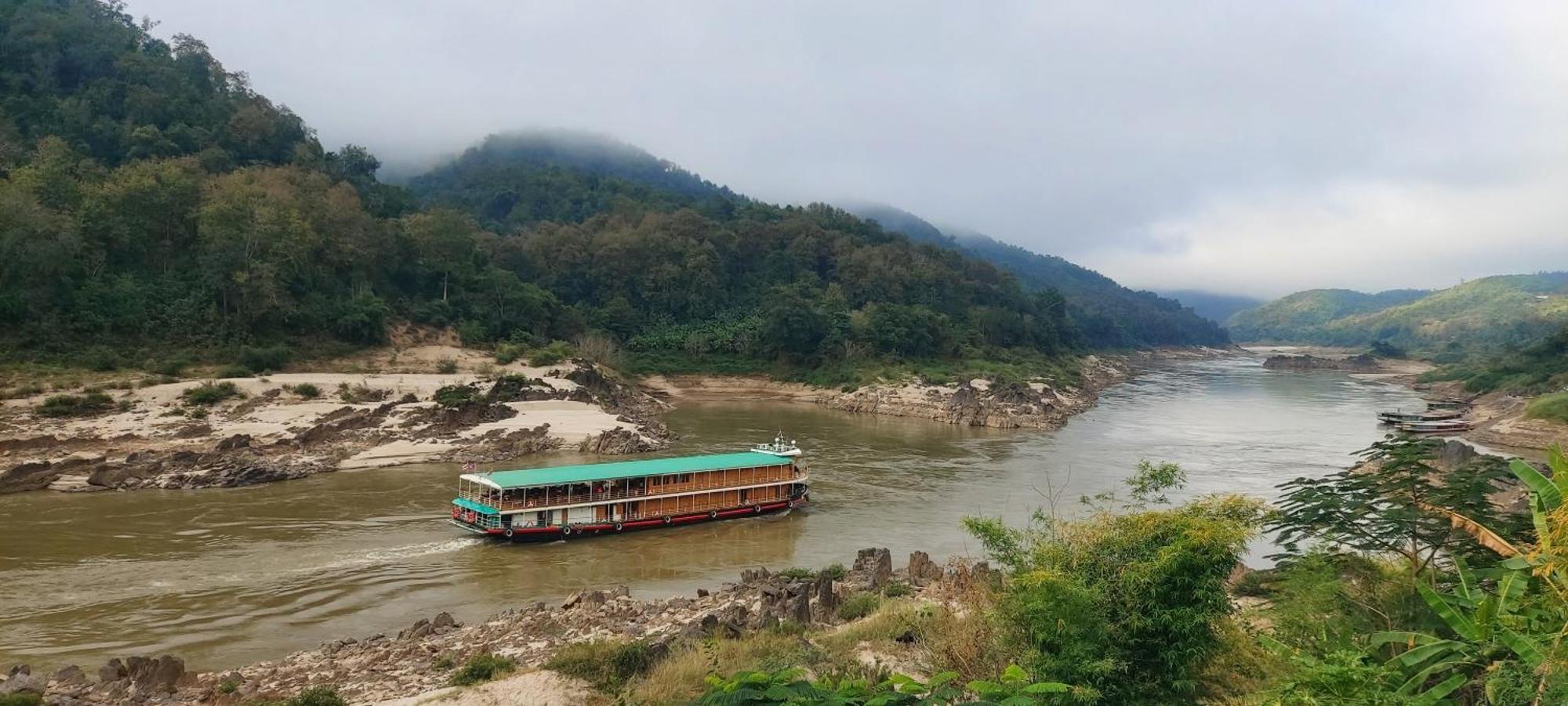 Apartmán Mekong Backpackers Muang Pakbèng Exteriér fotografie