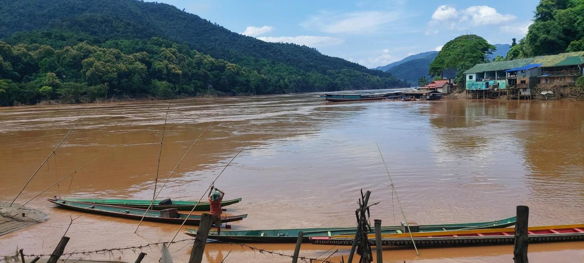 Apartmán Mekong Backpackers Muang Pakbèng Exteriér fotografie